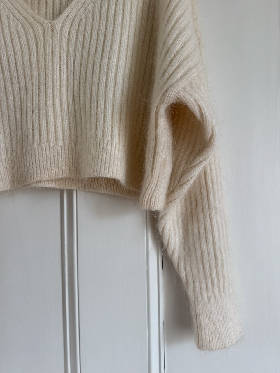 3.1 Phillip Lim ivory mohair blend cropped jumper Palace of Nowhere