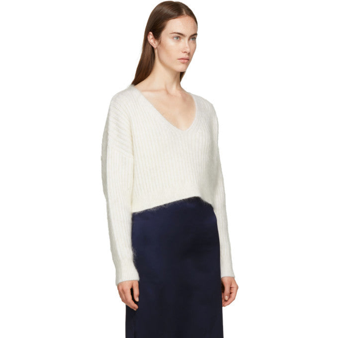 3.1 Phillip Lim ivory mohair blend cropped jumper Palace of Nowhere