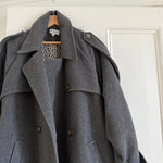 Musier Paris Gia wool blend long belted coat - shop at Palace of Nowhere