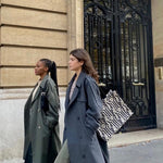 Musier Paris Gia wool blend long belted coat - shop at Palace of Nowhere