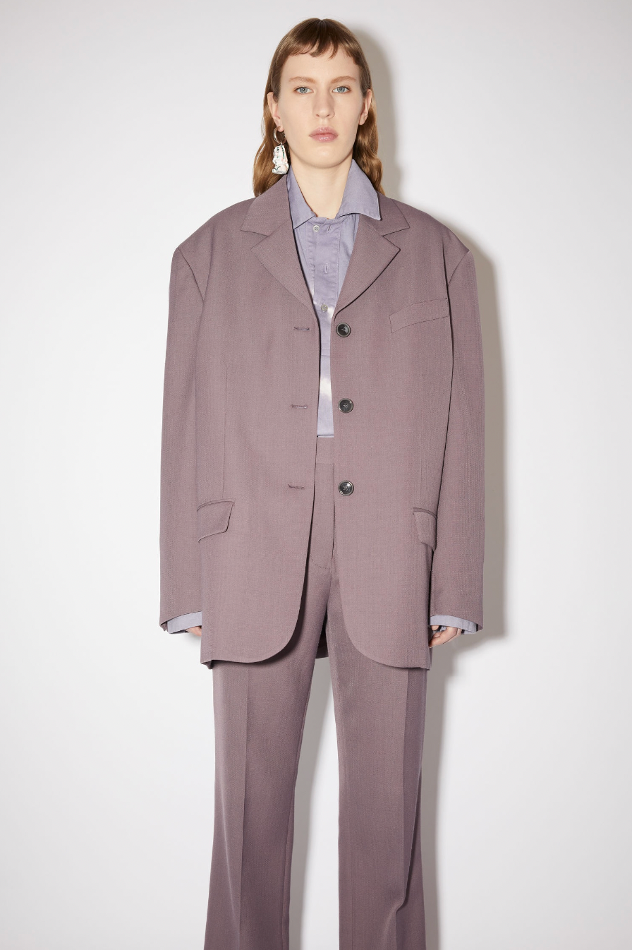 Acne Studios oversized mauve blazer at Palace of Nowhere