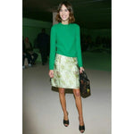Alexa Chung Prada FW2015 brocade knee length skirt Palace of Nowhere