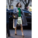Alexa Chung Prada FW2015 brocade knee length skirt Palace of Nowhere