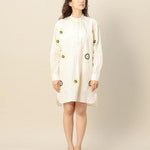Alexa Chung embroidered floral tunic dress