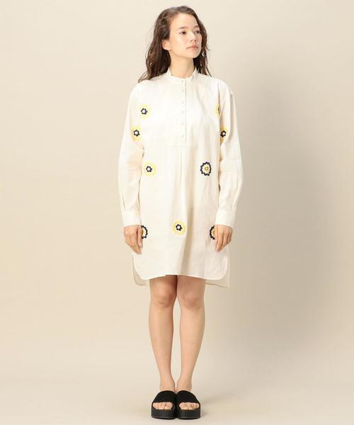 Alexa Chung embroidered floral tunic dress