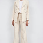 Alexa Chung ivory cotton boucle 'Francoise' pants Palace of Nowhere