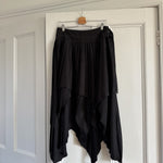 All Saints black pleated 'Kat' midi skirt Palace of Nowhere