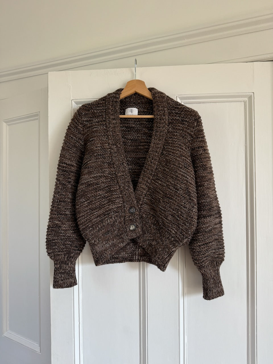 Anine Bing marled brown alpaca blend Dayna cardigan Palace of Nowhere