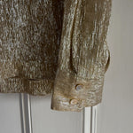 Bella Freud champagne gold lame silk blouse Palace of Nowhere