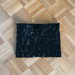 Black sequin bandeau top Palace of Nowhere