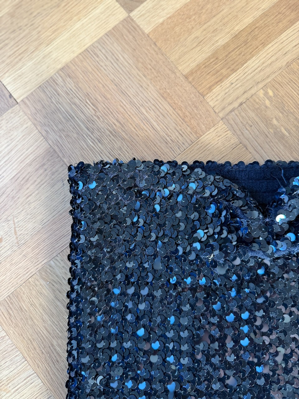 Black sequin bandeau top Palace of Nowhere