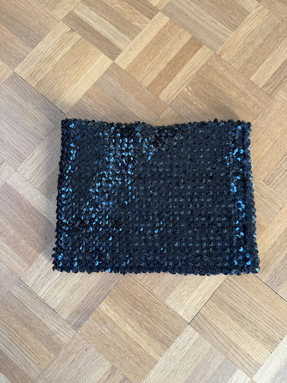 Black sequin bandeau top Palace of Nowhere