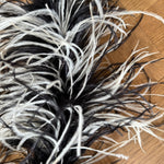 Black & white ostrich feather boa Palace of Nowhere