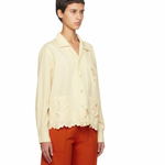 Bode ecru scalloped acorn shirt/ light jacket at Palace of Nowhere