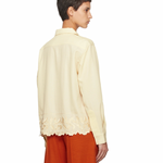 Bode ecru scalloped acorn shirt/ light jacket at Palace of Nowhere