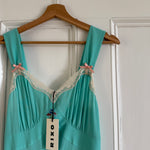 Rixo 'Lucie' lace-trimmed embroidered crepe de chine midi dress