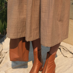 By Far Neva caramel leather ankle boots at Palace of Nowhere