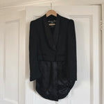 By Malene Birger black wool blend tuxedo jacket with tails Palace of Nowhere