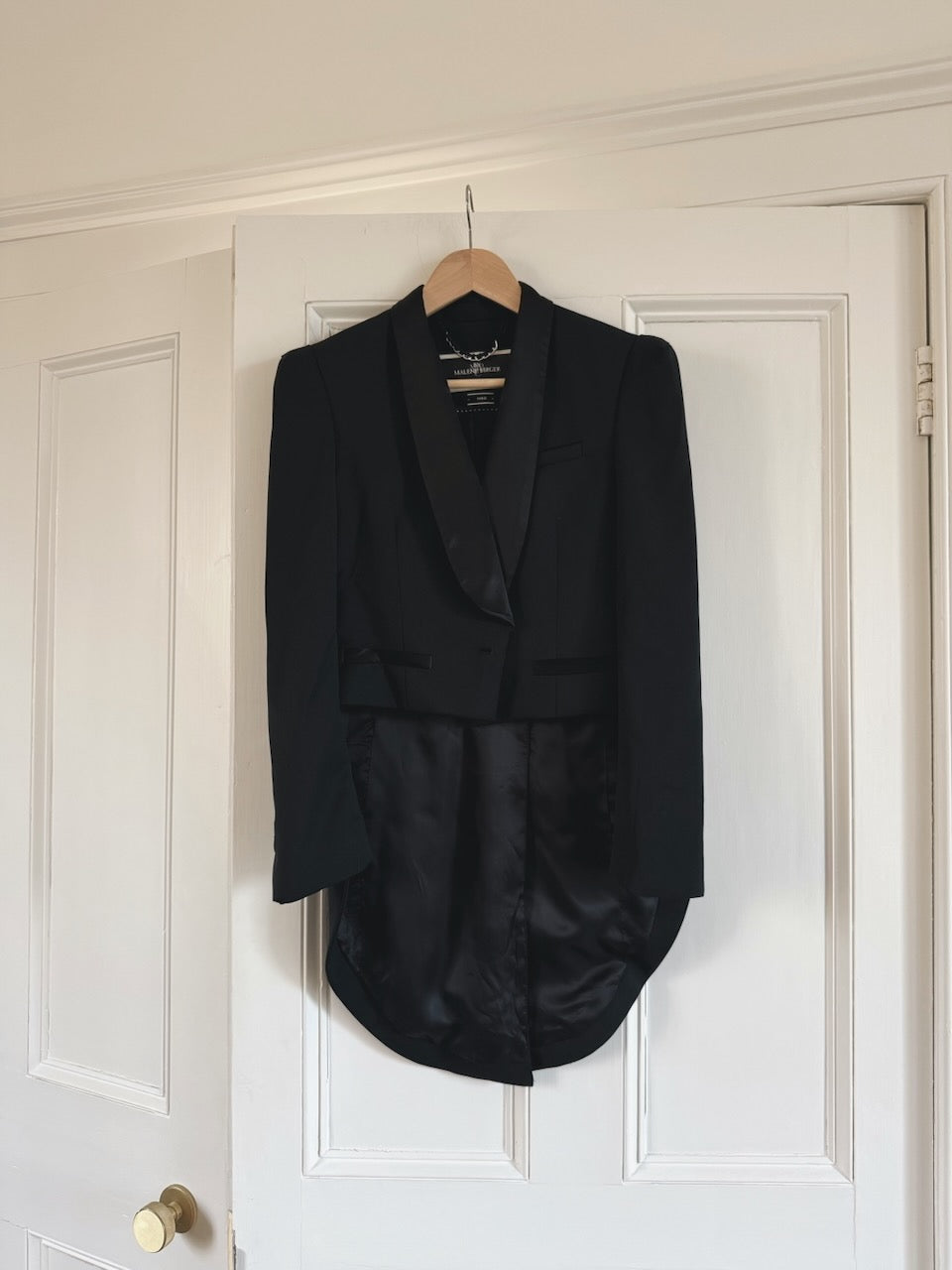By Malene Birger black wool blend tuxedo jacket with tails Palace of Nowhere