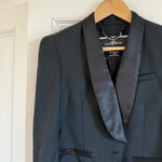 By Malene Birger black wool blend tuxedo jacket with tails Palace of Nowhere