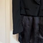 By Malene Birger black wool blend tuxedo jacket with tails Palace of Nowhere