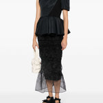 Cecilie Bahnsen embroidered black Universe skirt Palace of Nowhere