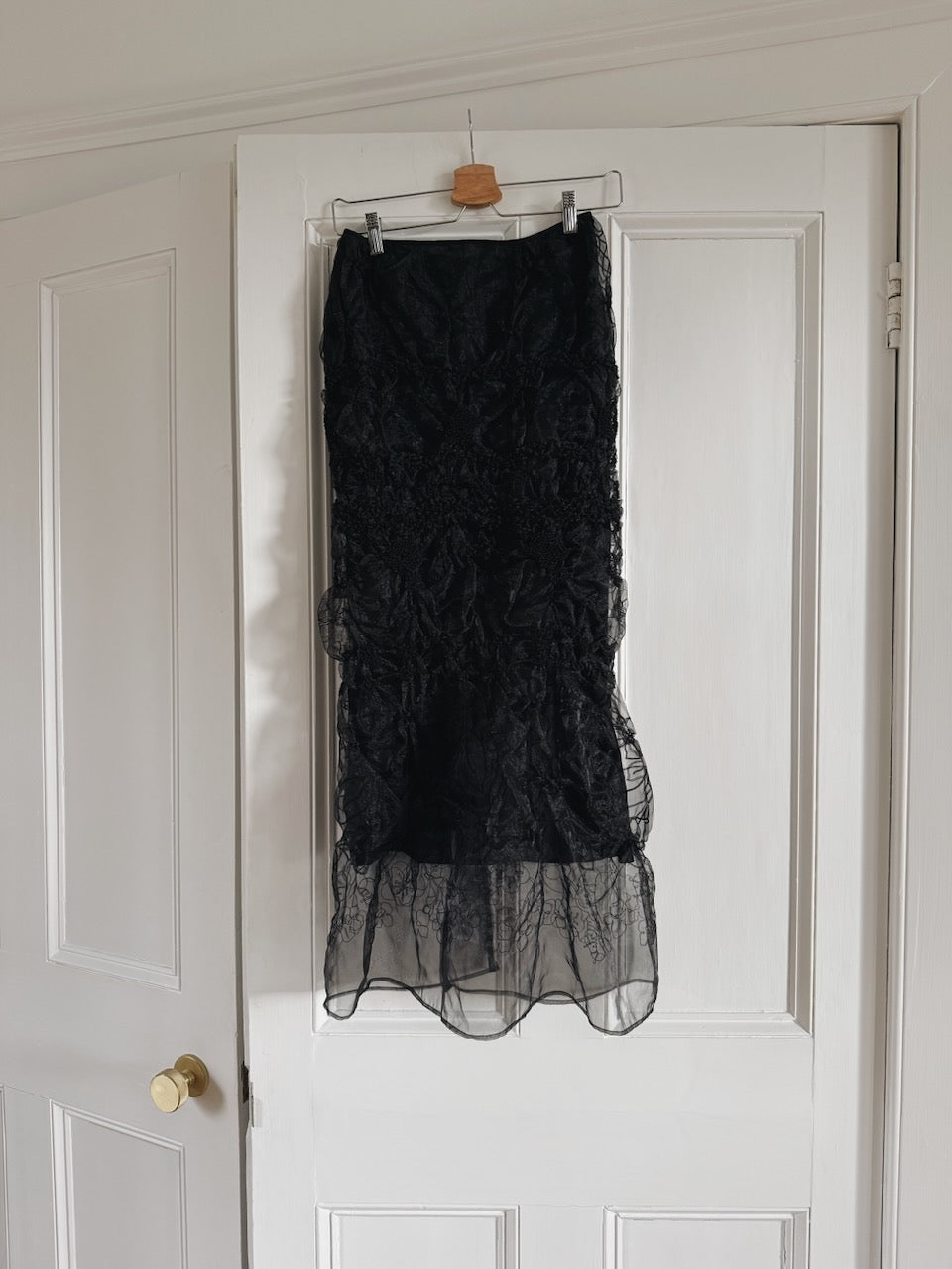 Cecilie Bahnsen embroidered black Universe skirt Palace of Nowhere