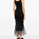 Cecilie Bahnsen embroidered black Universe skirt Palace of Nowhere