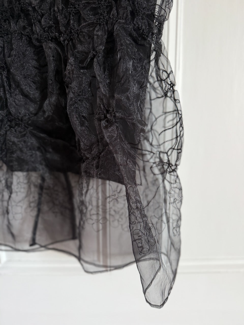 Cecilie Bahnsen embroidered black Universe skirt Palace of Nowhere