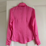 Chloe bubblegum pink silk satin shirt