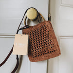 Chloe summer banana small raffia crossbody bag Palace of Nowhere