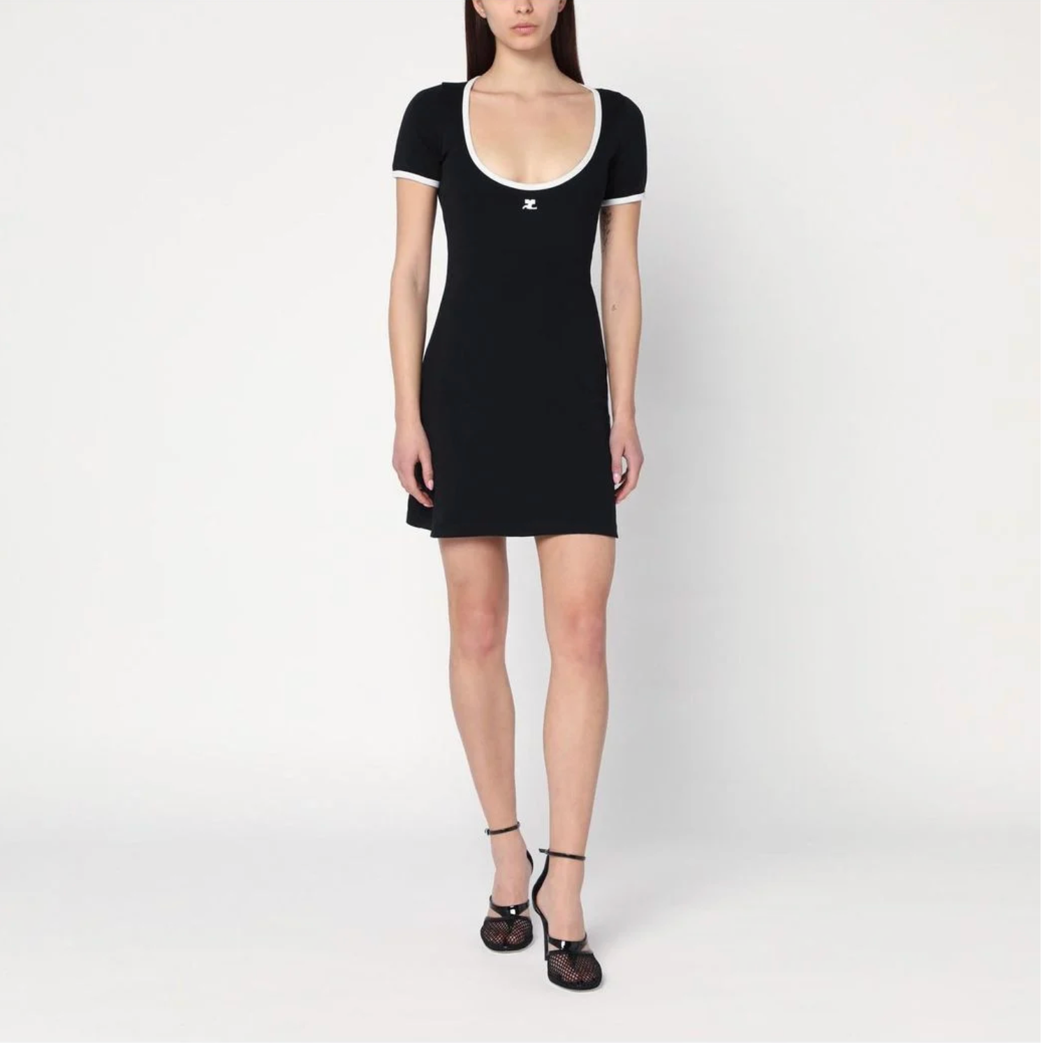 Courreges scoop neck monochrome mini dress Palace of Nowhere