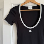 Courreges scoop neck monochrome mini dress Palace of Nowhere