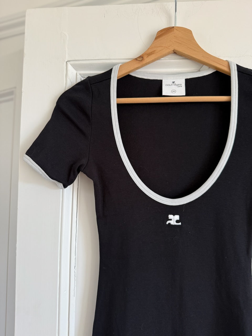 Courreges scoop neck monochrome mini dress Palace of Nowhere