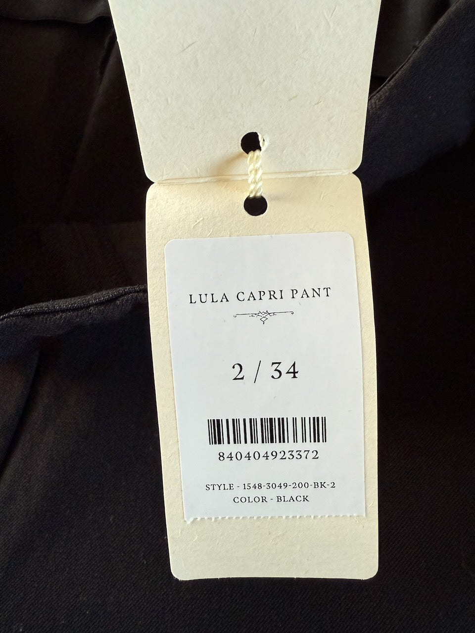 Doen black 'Lula' capri pants Palace of Nowhere