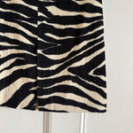 Dries van Noten 'Shea' zebra print chenille midi skirt at Palace of Nowhere