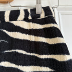 Dries van Noten 'Shea' zebra print chenille midi skirt at Palace of Nowhere