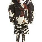 Dries van Noten 'Shea' zebra print chenille midi skirt at Palace of Nowhere