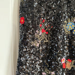 Erdem x H&M black floral sequin dress Palace of Nowhere