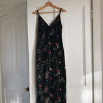 Erdem x H&M black floral sequin dress Palace of Nowhere