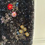 Erdem x H&M black floral sequin dress Palace of Nowhere