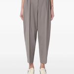 Erika Cavallini tailored grey slouchy cut wool blend trousers Palace of Nowhere