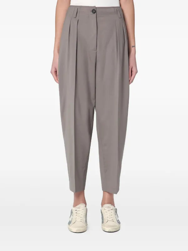 Erika Cavallini tailored grey slouchy cut wool blend trousers Palace of Nowhere