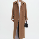 Filippa K brushed wool double breasted long coat 