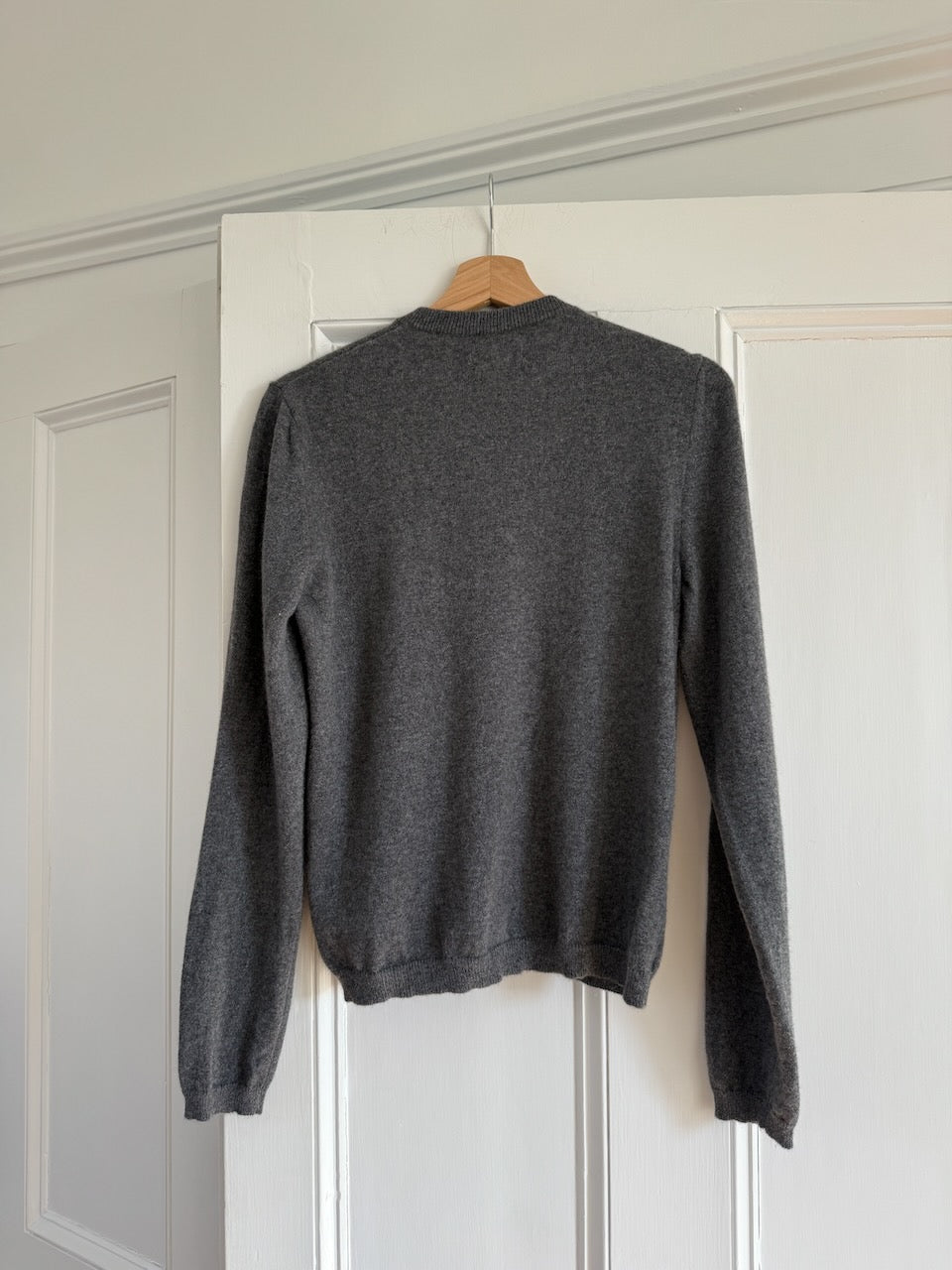 Ganni grey cashmere crystal embellished jumper palace of nowhere