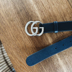 Gucci GG Marmont black leather belt Palace of Nowhere