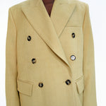 H&M Studio double-breasted mustard wool blend maxi coat Palace of Nowhere