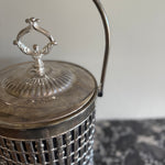 Hollywood Regency mid-century thermal silver-plated faux bamboo ice bucket