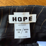 Hope Stockholm 'Far' navy pin stripe wide leg cropped trousers  Palace of Nowhere
