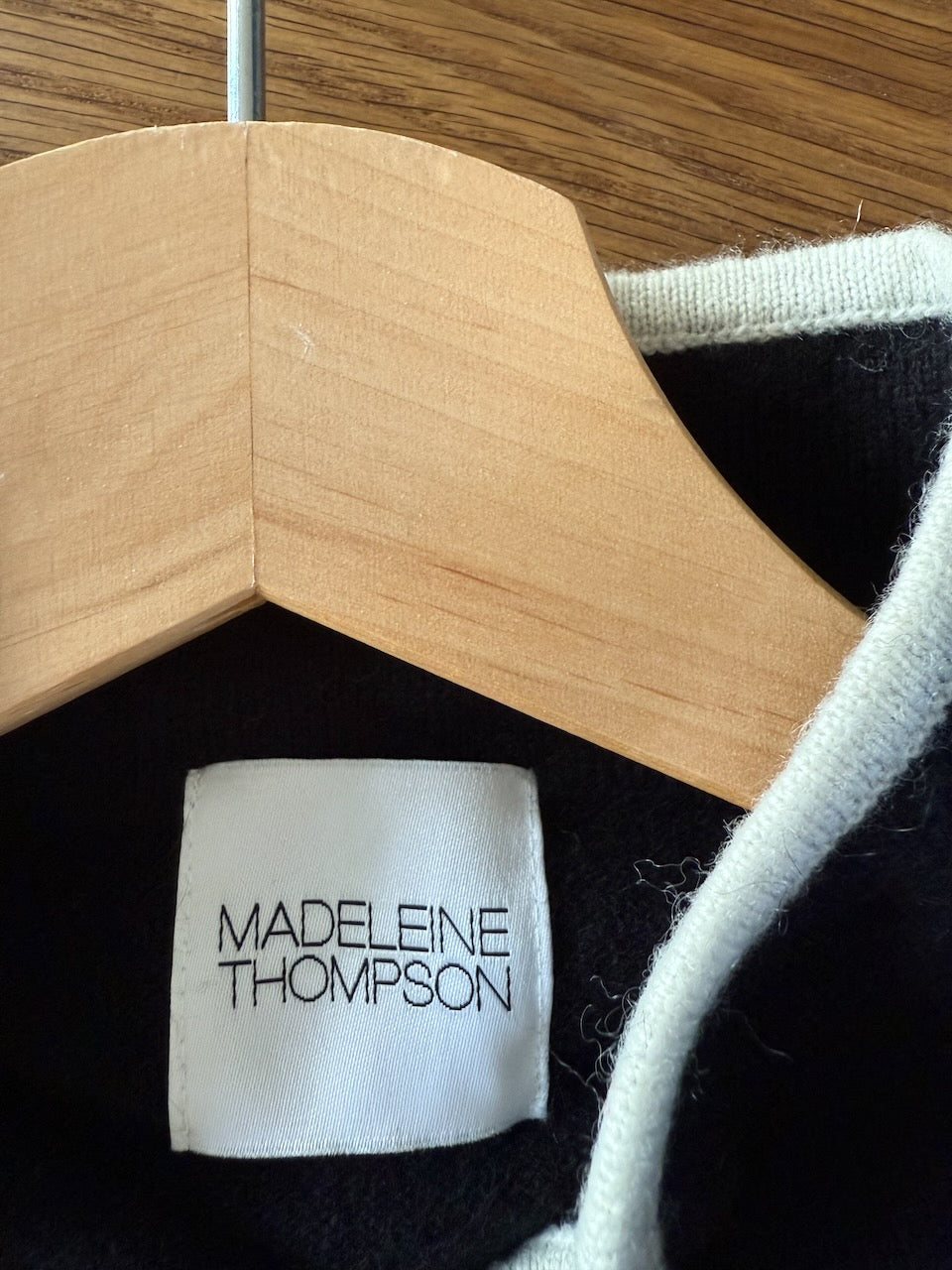 Madeleine Thompson contrast two-tone cashmere jumper Palace of Nowhere